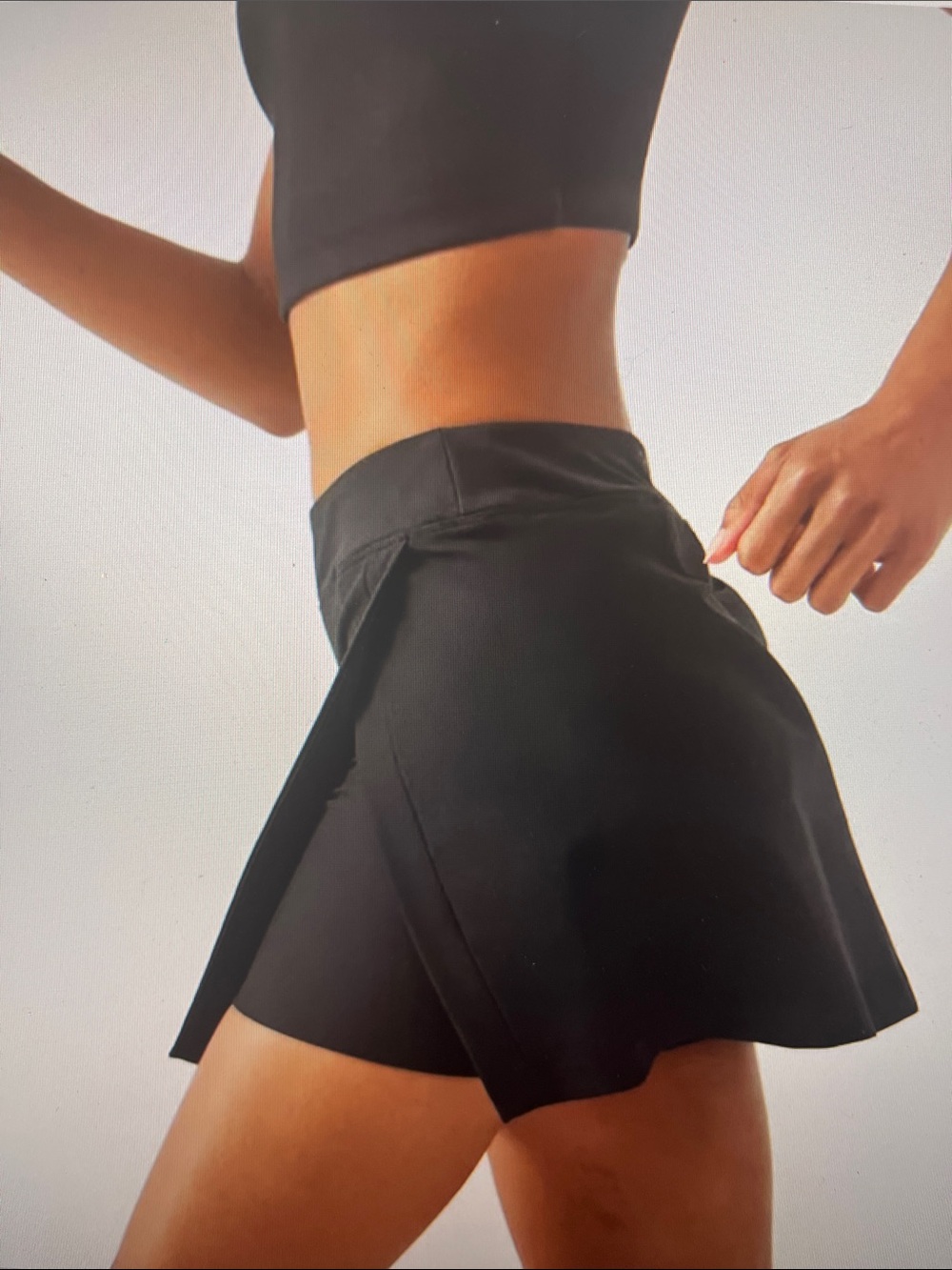 Outdoor Voices Black Court Skort NWT L